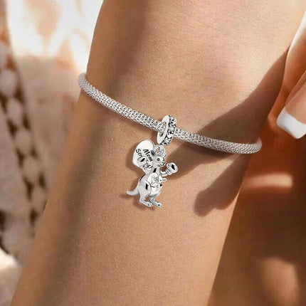 925 Sterling Silver Animal Series Little Lion Butterfly Spot Dog Charms Beads Fit Original Pan Bracelet High Quality DIY Jewelry