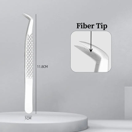 Nanometer Fiber Tip False Lash Tweezers For Eyelash Extension Mega Volume perfect close tip Boot isolation Artist Makeup Tools