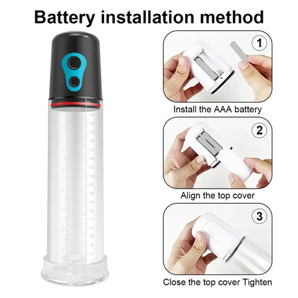 Electric Penis Pump for Men Penis Enlargement Extender Male Masturbator Dick Vacuum Pump Penis Trainer Adult Sex Toy