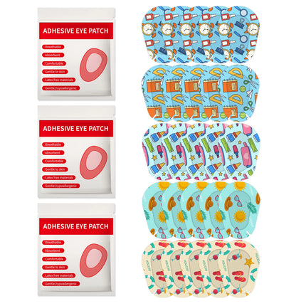 90PCS Child Amblyopia Eye Patch Training Eyeshade Orthoptic Corrected Eye Patches Lazy Kids Girl Boy Adult Adhesive Eye Mask Hot