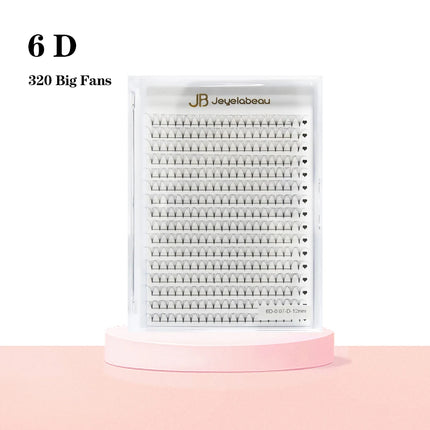 JB Jeyelabeau 6D 10D 20D 30D Premade Volume Lashes Soft Big Fans Individual Faux Mink Russian Eyelashes Extensions Makeup Tools