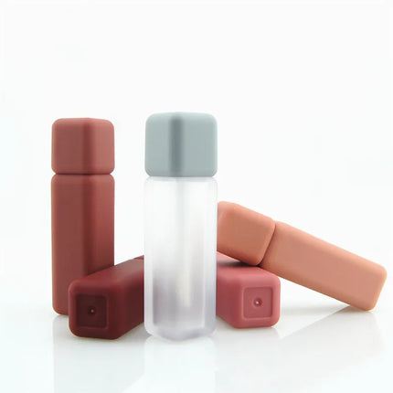10-50pcs Empty 5ml Lip Gloss Tube Lip Color Bottle Rubbery Paint Frosted Lip Tint Cosmetic Container High-end Lipstick Packaging