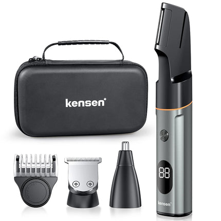 Kensen S16 Body Hair Shaver Kits for Men 3 In 1 Beard Hair Trimmer IPX6 Waterproof Hair Cutting Machine Electric Clipper Barber