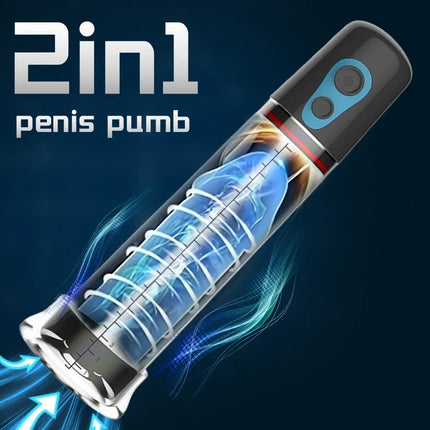 Electric Vacuum Penis Pump for Men - 18+ Automatic Sucking Enlargement Trainer, Lasting Suction Extender Adult Products Sex Toy