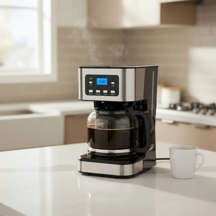 Automatic Pour-over Coffee Machine 24-Hour Timer Programmable Coffee Machine Kitchen Appliance Keep Warm 950W High Power