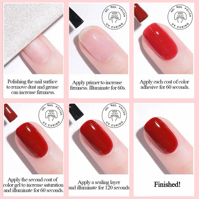 SHAKA 10ml New Popular Ice Pink Nail Gel Polish Set Semi Permanent Nail Art Soaking UV LED Nail Salon DIY Nail Salon Gel 4 sold