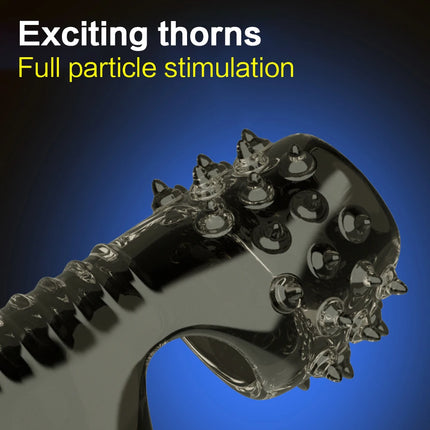 Cock Ring Adult Supplies For Men Spike Cock Sex toys For Men Penian Rings Delayed Ejaculation Linen Nozzle Sleeve For Penis