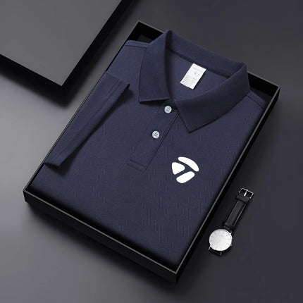 2026 New Summer Style Men's Casual T-shirt, Quick Drying Short Sleeved Golf Shirt, High-quality Plus Size