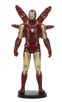 10-12CM Marvel Anime Figure Spiderman Hulk Iron Man Venom  Captain America Thanos Movable Joints PVC Dolls Toy Gift For Children