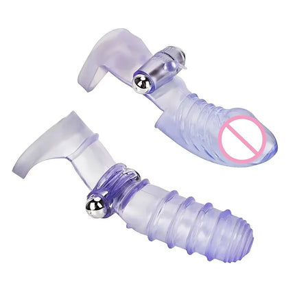 Sex Toys Silicone Finger Sleeve Vibrator G Spot Massager Vibrating Dildo Flirting Vagina Adult Women Hot Erotic Couples Sex Shop