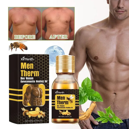 men's breast contour tightening and smooth care liquid，muscle massage essence