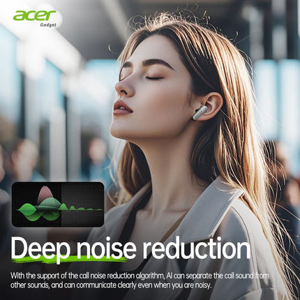 Acer Ohr503 Wireless Bluetooth Headphones with In-Ear Design, High-Definition Sound Quality, Noise Reduction for Calls, Comfortable to Wear, Suitable for Sports, Running, and Cycling, Compatible with Mobile Phones and Tablets