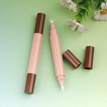 10/30/50pcs Empty Double-headed Triangle Stamp Eyeliner/ Four-forkhead Beard Stroke Pen/Eyebrow Pen Empty Tube Makeup Packing