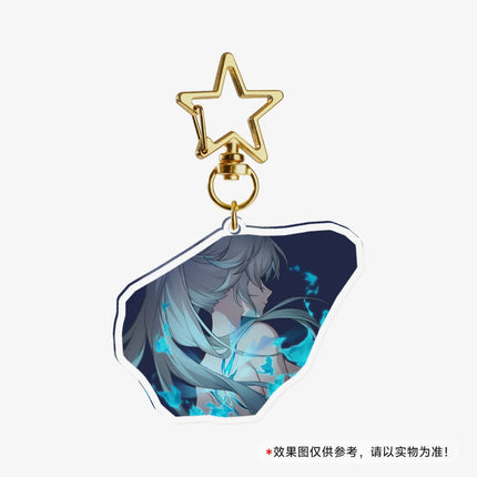 Game Honkai Star Acrylic Keychains Stand Cyrene DanHeng Evernight Cerydra Castorice Phainon Figure Pendant Car Key Chain Gifts