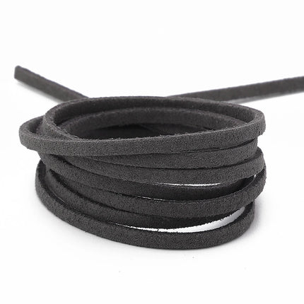 3mm Faux Suede Braided Cord Korean Velvet Leather For Handmade DIY Beading Bracelet Jewelry Making Thread String Rope 1m/4m/roll