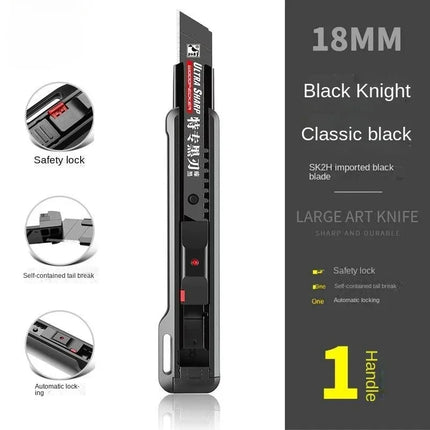 Portable Utility Knife Home Portable Paper Cutting Knife Carbon Steel Blades with Safety Lock Student DIY Handicraft Tool