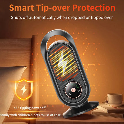 1000W winter portable desktop heater PTC fast heating household heater 110V-220V electric heater suitable for home/office etc