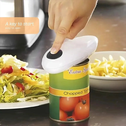 Electric Jar and Can Opener Automatic High-Power Hands-Free No Sharp Edges Kitchen Gadget