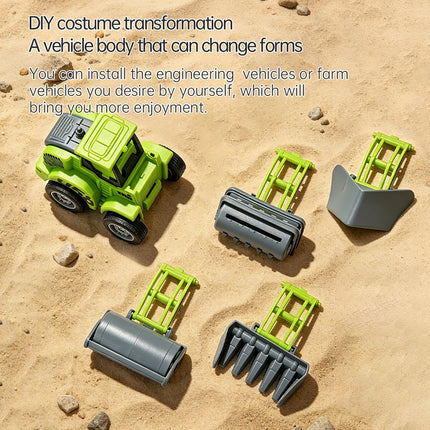 Engineering Truck Model Sliding Car Farm Vehicle Excavator Tractor Toy Car Construction Model Pull Back Vehicle Boy Gift Car