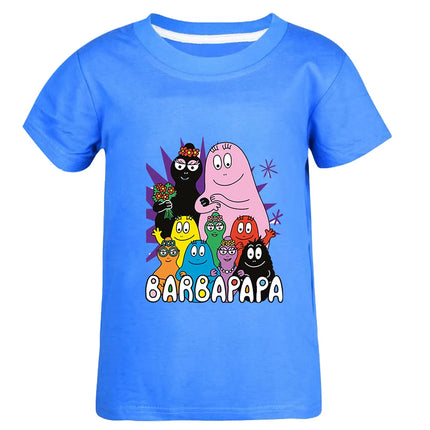 Barbapapa T-shirt for A Boy Two-piece Set for Children From 6 To 12 Years Old Summer Sale Toddler Girl Clothes Junior Girl Cloth