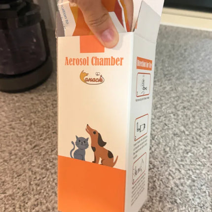 Aerosol Chamber with Silicone Mask Pet Inhaler Spacer for Cat Dog
