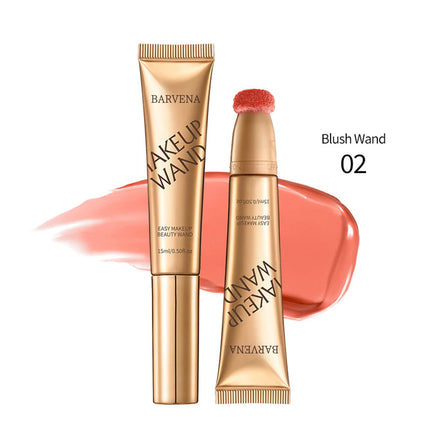 Multifunctional makeup pen blush highlight contouring pen sponge head pearl gloss fine flash brightening beauty stick