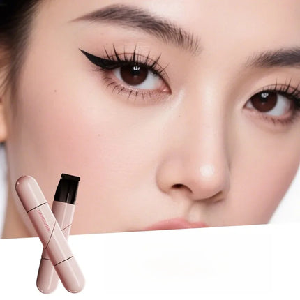 Eyeliner for Beginners Sweat-proof Double-headed Eyeliner Smudge-Proof Eyeliner Waterproof Double-Wing Integrated Eyeliner Stamp