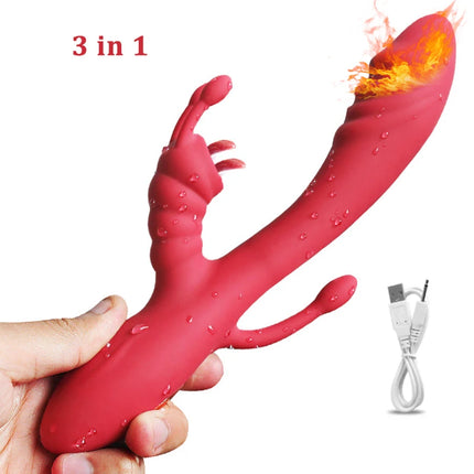 Rabbit Vibrator for Women G Spot Clitoris Stimulator 10 Speeds Female Vagina Masturbator Dual Motors Dildo Sex Toys for Adult