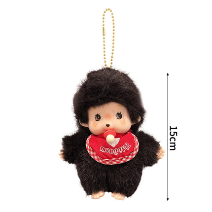 Monchhichi Plush Keychain Bag Hanging Accessories Kawaii Keychains Monkiki Doll Hanging Pendants Collection Birthday Gift モンチッチ