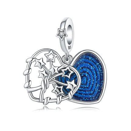 Orstarry Charm Silver 925 Beads Blue Series Fit Bracelet Charms DIY Original Fashion Pendants For Women Jewelry Trendy Gifts