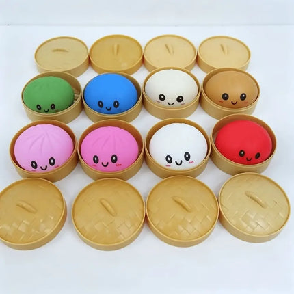 Multi Slow-Rising Squishy, Random Includes: Cheese Squeeze Toys, Steamed Buns And Dumplings,Long Butter Bread,Bear Squishy Toys