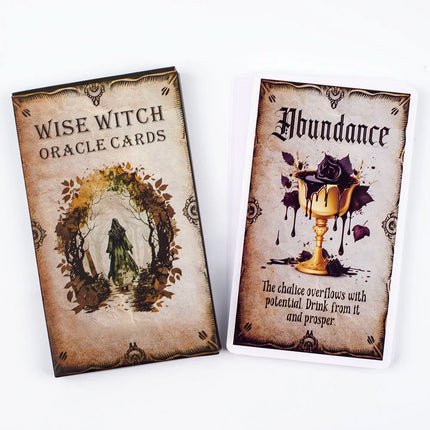 Wise Witch Oracle Cards A 20-Card Deck High Quality Tarot Leisure Entertainment Family Gatherings Board Game Cards 12x7cm