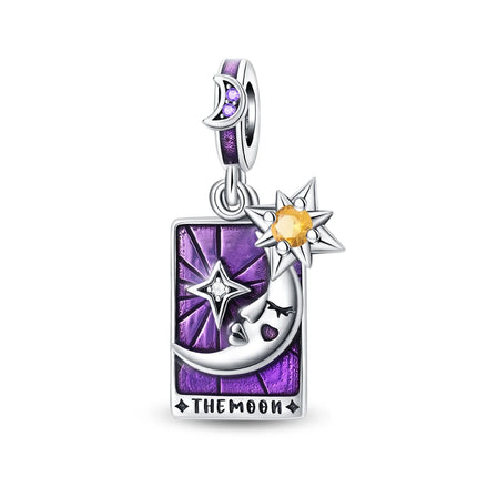 Purple Series 925 Sterling Silver Lily of the Valley Rose Mermaid Witch Hat Charm Fit DIY Bracelet Necklace Charming Gifts