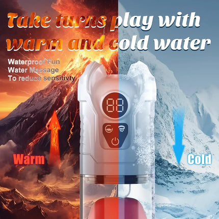 Penis Pump Electric Male Masturbators 5 Suction 6 Training Mode Automatic Masturbator LCD Pumps Enlargers Ault Sex Toys for Men
