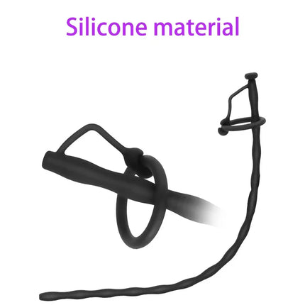 35CM Long Prostate Hollow Urethral Catheter Dilator Horse Eye Irritation Adult Sex Toys For Urethra Masturbation Men Penis Plug