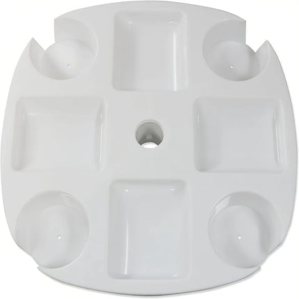 CYBeach Umbrella Umbrella Tray, with 4 Cup Holders and 4 Snack Grids, Suitable for Beaches, Terraces, Gardens and Swimming Pools