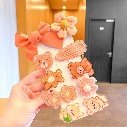 10pcs Cute Children's Hair Clip Baby Hair Jewelry Girl