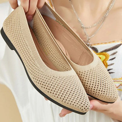 2025 Spring Breathable Mesh Flats Shoes for Women Comfortable Slip on Casual Shoes Woman Lightweight Soft Bottom Loafers
