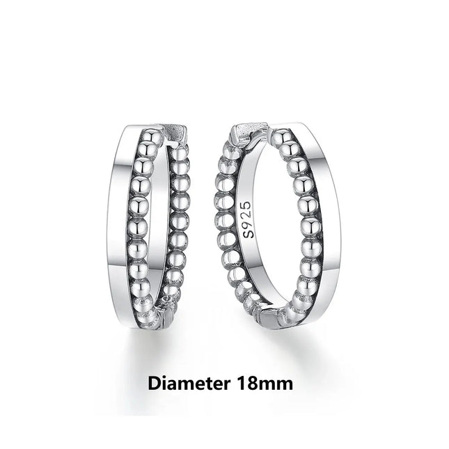 New 2026 Original 925 Sterling Silver Earrings For Women Piercing Hoop Love Heart Earings Rose Gold Wedding Gift Luxury Jewelry