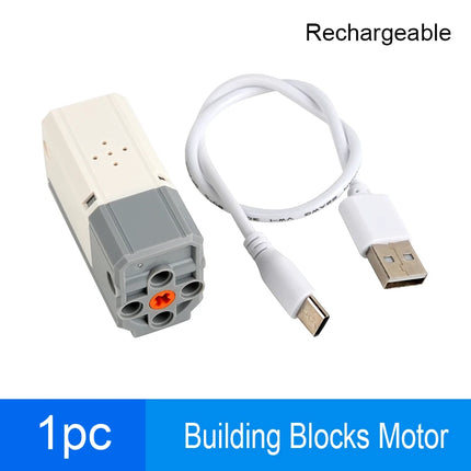 MOC Lithium Battery Motor M Motor 8883 APP Control Bluetooth-Pair Rechargeable Block with Legoeds Building Blocks PF Car Train