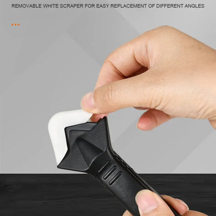 5 in 1 Silicone Spatula Window Cleaning Tool Sealant Smooth Remover Squeegee Caulk Organizer Silicon Scraper Smooth Grout Kit