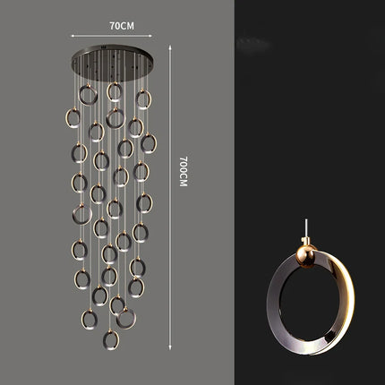 Modern home decoration crystal chandelier, stair Pendant lamp, living room Pendant lights, interior lighting