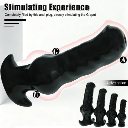 Huge Knot Anal Plug Soft Big Dog Anal Butt Plug Adult Sex Toys Animal Big Butt Plug Dilator Training Expansion For Women Men Gay