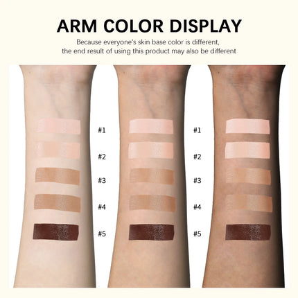 Liquid Foundation And Puff Makeup Set Lightweight Waterproof Long Lasting Matte Facial Foundation Cosmetics Woman Makeup