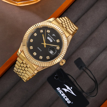 Men's Sport Wristwatches Casual Simple Fashion Calendar Week Quartz Watch Male Watches Reloj for Christmas New Year Gifts