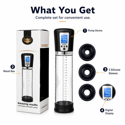 Electric Penis Enlargement Extend Pump Enhanced Penis Male Masturbator Penis Pumps Vacuum Pump Adult Sex Toys for Men Erections