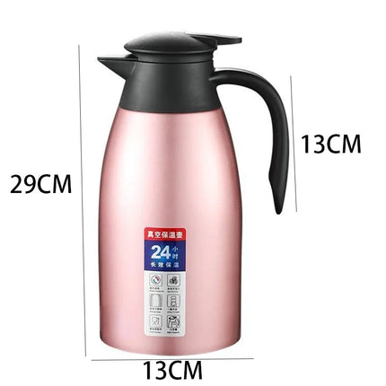 2L Thermal Coffee Bottle Stainless Steel Vacuum Flasks Office Hot Coffee Thermos Insulation Kettle Hot Water Thermos Pot