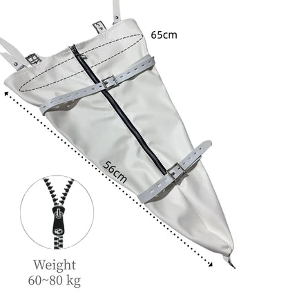 Metal Zipper Plus Size Single Arm Bondage Gloves with Adjustable Shoulder Straps Bag for Couple BDSM Fantasy Adult Sex Toys
