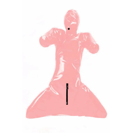 Erotic Latex Bodysuit for Men, Full Body Cover, Faux Leather Catsuit, Open Crotch Clubwear, Prisoner Costumes,PVC Bondage,Zentai
