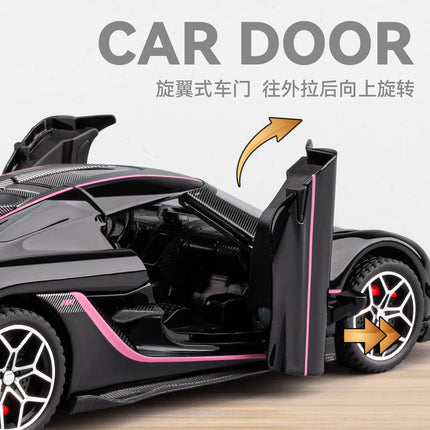 1:32 KNSG Jesko Absolut Supercar Alloy Metal Diecast Model Car Home Trendy & Desktop Display Ornament Birthday Gift For Boy Toys